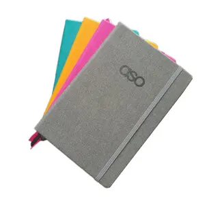 Forrado de cuero de tapa dura nota libro A5 diario B5 cubierta suave del A6 planificador personalizado PU cuaderno de cuero