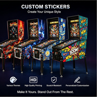 Machine de flipper virtuelle commerciale à écran triple de 32 pouces, armoire de flipper numérique avec 66 jeux, prix d'usine en gros