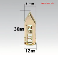YIQUAN JY-01 Cheville d'expansion à percussion en acier brillant non revêtu de 12 mm, capacité de 50 lb pour cloisons sèches et plaques de plâtre