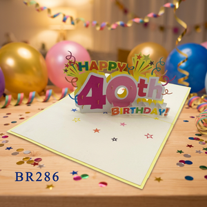 Carte Pop-up 3D Tendance pour 40e Anniversaire, Lettres en Papier Numérique Découpées au Laser, Thème Vietnamien, Cadeaux Artisanaux, Vente en Gros, Meilleure Vente - Product Image 3