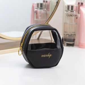 Custom Wholesale Luxury Professional Clear Pvc Transparent Leather Travel Pouch Organizer <b>Make</b> up Cases Makeup and Cosmetic Bag - Product Image 6