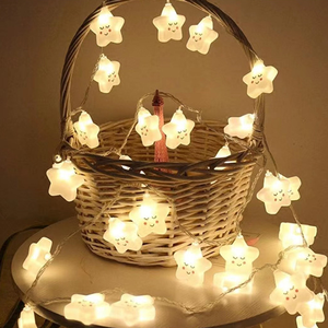 Креативное Белое Облако Звездная гирлянда Радужная подвесная Водонепроницаемая светодиодная гирлянда для украшения дня рождения спальни - Product Image 5