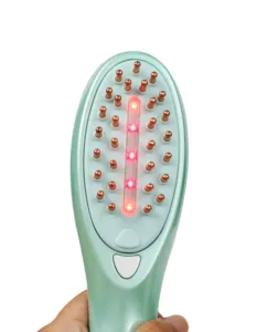 Hot Selling Electric EMS RF Laser Massage Comb Hair Growth Care Anti Loss Vibration Massager Brush Scalp Treatment Comb