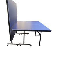 Table de ping-pong de taille régulière ensemble de table de ping-pong intérieur et extérieur pliable portable avec roues