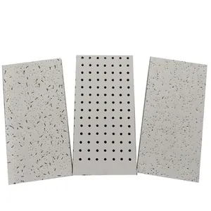Mineral Fiber Board Tiles With Suspended Systems Acoustic Ceiling Board For Home Office Decoration Good Quality Low Price