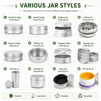 Boîte de rangement en aluminium réutilisable pour barre de shampoing à l'huile d'argan avec couvercle, emballage personnalisé en gros pour marques