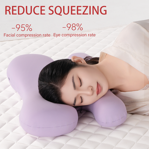 Bantal busa memori kecantikan dua sisi, bantal Wajah Anti Penuaan dan keriput untuk leher dan bahu mendukung tengkuk 2 dalam 1 - Product Image 4