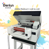 Nueva Impresora UV Plana de Rodillo a Rodillo 4050 Mini para Cuero con Cabezales XP600/DX7, para Materiales Flexibles, de PVC y de Tipo Egg, Automática, de Doble Cabezal y Alta Velocidad