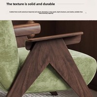 Fauteuil d'appoint pour salon, en bois écologique, pour villa, appartement, chambre à coucher