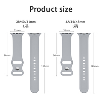 Bracelet en Silicone Multicolore avec Boucle Papillon Réglable 38mm 42mm en Silicone Souple Étanche pour Bracelet Iwatch
