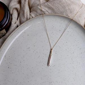 Collier pour femme avec pendentif baroque minimaliste en argent, perle d'eau douce naturelle simple, colliers fins - Product Image 4