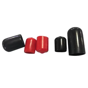 Round Vinyl Plastic Tips Silicone Rubber Pipe Fitting Plug End Tip