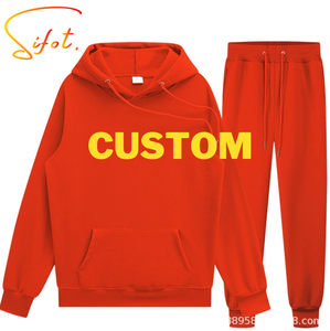 Sifot, venta al por mayor, jersey con logotipo personalizado, chándal de poliéster Unisex con sudaderas con capucha, conjunto de pantalones y pantalones para hombre - Product Image 1