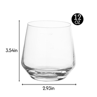 Premium 350 ml Kurşunsuz Kristal Ayaksız Şarap Kadehi Modern Şarap Bardağı Toptan Düğün Parti Etkinlikleri İçin