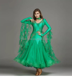 Vestido de Baile de Spandex/Nailon, Vestido de Baile de Salón, Ropa de Baile para Competencia y Actuación - Product Image 3