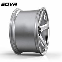 Rines EVOR Forjados Personalizados de Lujo, 5 Brazos, Aleación Plateada, Diseño Cóncavo Profundo, 5x114.3 5x120 5x130, 15 18 19 20 22 24 Pulgadas