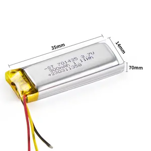 günstige lipo 300 mAh lithium-ionen-elektrische kleine wiederaufladbare polymerbatterie drohne lipo batterie 3,7 v batterie für smartwatch