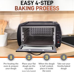 Household Mini Electric Oven Metal for Baking Pizza Pancakes Versatile <b>Toaster</b> Oven Featuring Adjustable Temperature - Product Image 4