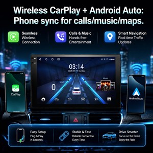 Radio para Auto Android Compacto de 7 Pulgadas, 2GB 32GB, Pantalla Táctil Integrada, con WiFi de Doble Banda, Bluetooth 5.0 y Ecualizador de 32 Bandas - Product Image 4