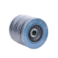 Disque à lamelles DONGTAI haute dureté, diamètre 115 mm, support en fibre de verre, disque abrasif en zircone pour le ponçage de l'acier inoxydable