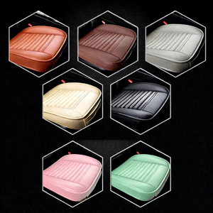 シフト防止設計、通気性、迅速な取り付け、本革製オートシートカバー、背もたれなし、3セット、ほとんどの車種に対応 - Product Image 5