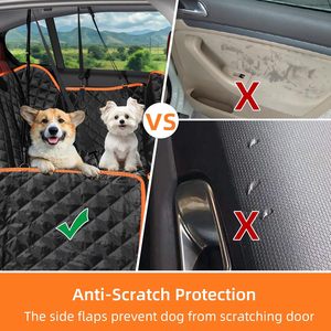 Funda Protectora para Asiento de Coche para Perros, Oxford, Resistente al Agua, Antiarañazos, Antideslizante, Tipo Hamaca, para Asiento Trasero, para Todas las Estaciones, Tamaños Personalizables, Logotipo Personalizado - Product Image 3
