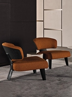 Chaise longue de détente en tissu de luxe chaise de canapé simple petite famille chaise de canapé de loisirs moderne italien doux