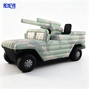 Réplique de véhicule tout-terrain gonflable robuste REMEYA avec résistance à la déchirure et motif camouflage pour sites d'exposition - Product Image 4