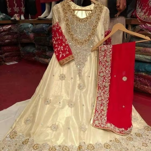 Elegante vestido de fiesta/boda indio y paquistaní hasta el suelo 2019-vestido largo para mujer - Product Image 5