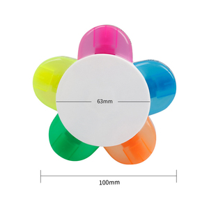 Bút Đánh Dấu Tùy Chỉnh Không Logo Bán Sỉ Bút Đánh Dấu Hoa 5 Màu MOQ Thấp - Product Image 5