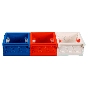 Boîtier <span class=keywords><strong>de</strong></span> jonction électrique mural carré en PVC <span class=keywords><strong>de</strong></span> type 86 pour interrupteur, surface lisse, encastré - Product Image 1