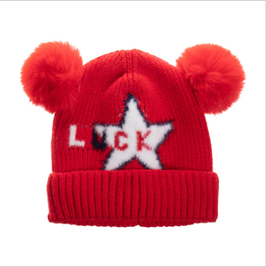 <span class=keywords><strong>Bonnet</strong></span> pour bébé <span class=keywords><strong>tricot</strong></span>é à bas prix pour enfants <span class=keywords><strong>Bonnet</strong></span> à pompon avec étoile de chance pour bébé de <span class=keywords><strong>18</strong></span> à 36 <span class=keywords><strong>mois</strong></span> - Product Image 4