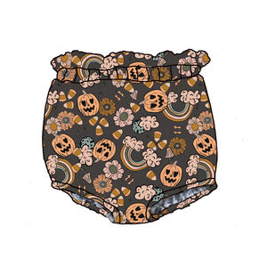 OEM Custom Print Breathable Plus Size Kids Halloween Baby <b>Girls</b> High Waist Bloomer <b>Shorts</b> - Product Image 4