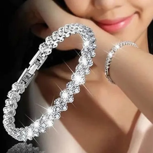 Commercio estero cristallo romano femminile braccialetti di zirconi naturali gioielli di strass braccialetti transfrontalieri con diamanti pieni