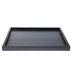 Logo personalizzato <span class=keywords><strong>vassoio</strong></span> in <span class=keywords><strong>legno</strong></span> <span class=keywords><strong>nero</strong></span> per tazza da tè rettangolare Design inciso per Hotel SPA salone di bellezza piatti per servire alla rinfusa - Product Image 5