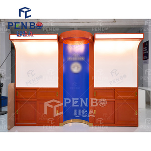 ตู้โชว์เครื่องประดับแก้วแบบสั่งทำตู้ไม้สำหรับร้านบูติกติดเกาะเครื่องประดับร้านเครื่องประดับเฟอร์นิเจอร์สำหรับจัดแสดง - Product Image 4