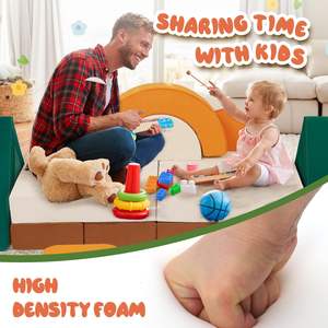 أريكة لعب فوم حديثة 18 من موضوع الغابة/أريكة أطفال وحدات للأطفال منطقة لعب ناعمة مجموعة أريكة أطفال إسفنجية ميموري فوم أريكة لعب للأطفال - Product Image 5