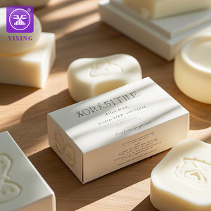 Tùy Chỉnh In Phân Hủy Sinh Học Xách Tay Sang Trọng Hộp Xà Phòng Du Lịch Các Tông Màu Trắng Giấy Hộp Xà Phòng Bao Bì Với Logo - Product Image 2