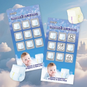 Match 3 Symbols Scratch Win Card Manufacturer Custom Prize Scratch-off Paper Material and Size Digital Printing - Product Image 3