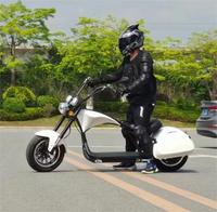 Motocicleta Eléctrica EEC 2026, Scooter Chopper de 2 Ruedas, Neumáticos Anchos, Citycoco Junior 4000w, Potente, para Adultos