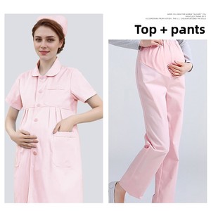 Blouse de maternité à manches courtes et col <span class=keywords><strong>Peter</strong></span> Pan pour infirmières enceintes – Tenue médicale professionnelle pour clinique et hôpital - Product Image 4