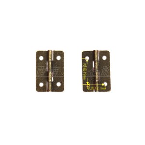 Retro Colored Rounded <b>Corner</b> Mini Hinge 3 Cm Iron Surface Mount For Wooden Box Furniture Hinge - Product Image 4
