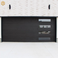 Porte de garage électrique moderne en alliage d'aluminium, étanche, pour la sécurité des villas, surface finie, installation facile, vente en gros