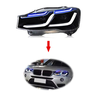 Kit de modernisation pour BMW X3 F25 2010-2013 vers phares LED style laser G30, montage plug-and-play (nécessite un changement de pare-chocs)