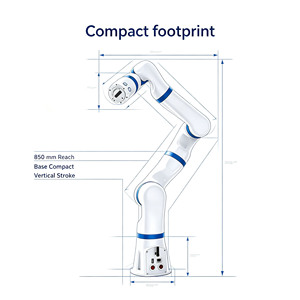 TCB Version Jeunesse Bras Robotique Collaboratif 6 Axes, Charge Utile 6,8 kg, Articulations Complètes, Manipulateur Robotique Léger et Haute Performance - Product Image 6