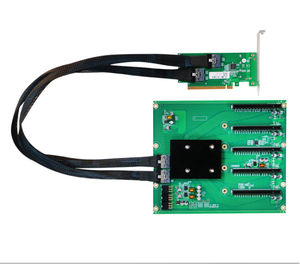 PEX88096 PCIe 4.0 5 GPU Expansion Card Server <b>Workstation</b> Multi Graphics Card Support Board - Product Image 1
