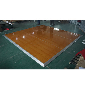 พื้นเต้นรำไม้เคลือบเงาแบบพกพาสำหรับงานแต่งงานทั้งในร่มและกลางแจ้ง - Product Image 5