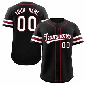 Uniformes y camisetas de béisbol para hombre con sublimación de logotipo personalizado para ropa de juegos - Product Image 4