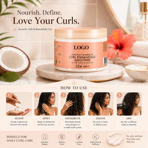 Crema Definidora de Rizos Naturales con Proteína de Seda y Aceite de Neem, Antiencrespamiento, para Cabello Rizado - Product Image 5
