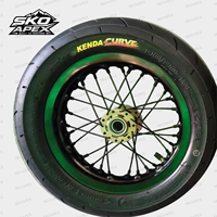 Kit de roues Supermoto SKOAX Elite Series 10 pouces pour Sur-Ron Hyper Bee, moyeu CNC Billet, pneus KENDA, pièces Surron, Mini Dirt